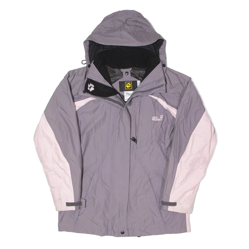 JACK WOLFSKIN Rain Jacket Purple Womens UK 8 Elasticated Jacket Padded Jacket Insulated Jacket JACK WOLFSKIN Rain Jacket Purple Womens UK 8 Elasticated Jacket Padded Jacket Insulated Jacket