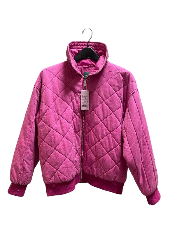 Jacket Fleece By Wild Fable In Pink, Size: Xs Mesh Jacket Canvas Jacket Denim Jacket