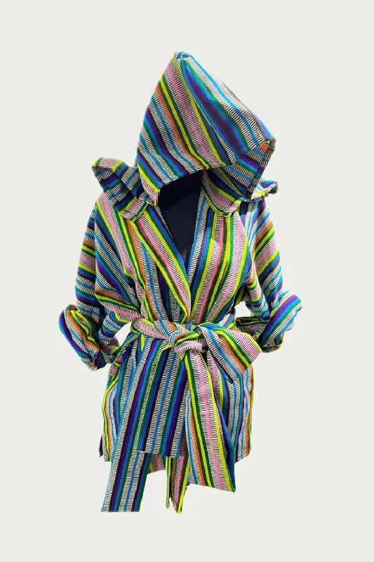 Lain Handmade Robe Jacket In Rainbow Herringbone Jacket Checkered Jacket Solid Jacket Lain Handmade Robe Jacket In Rainbow Herringbone Jacket Checkered Jacket Solid Jacket