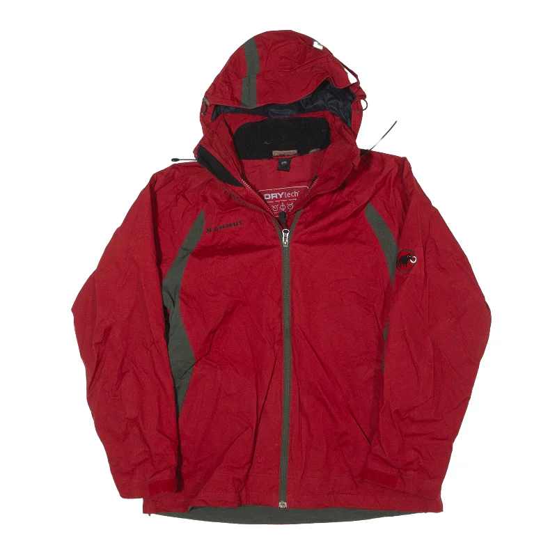 MAMMUT Rain Jacket Red Womens S Quilted Jacket Puffer Jacket Insulated Jacket