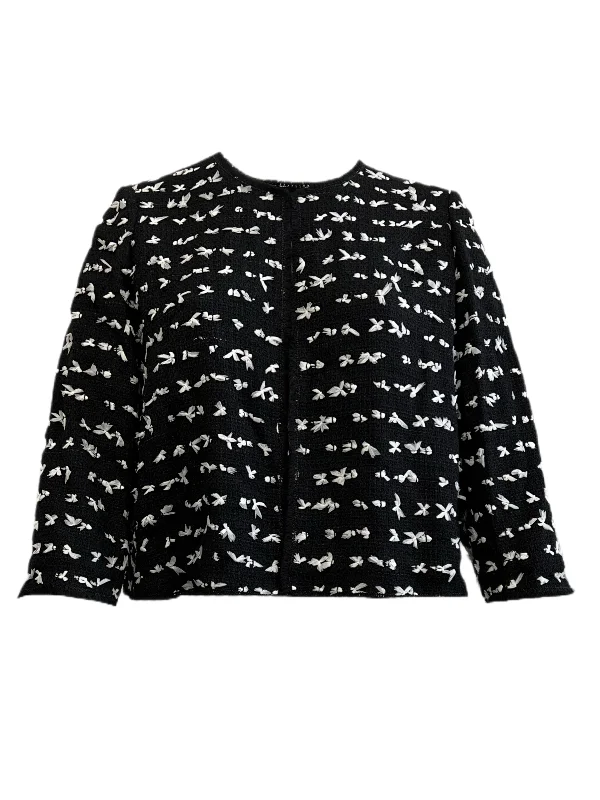 Marina Rinaldi Women's Black Cometa Open Front Jacket NWT Plaid Jacket Tartan Jacket Houndstooth Jacket Marina Rinaldi Women's Black Cometa Open Front Jacket NWT Plaid Jacket Tartan Jacket Houndstooth Jacket