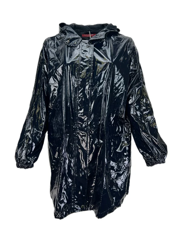 Marina Rinaldi Women's Black Tamke Hooded Rain Jacket NWT Rayon Jacket Velvet Jacket Corduroy Jacket Marina Rinaldi Women's Black Tamke Hooded Rain Jacket NWT Rayon Jacket Velvet Jacket Corduroy Jacket