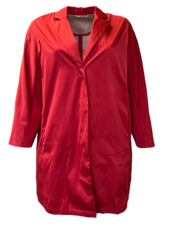 Marina Rinaldi Women's Red Cousteau Waterproof Hooded Rain Jacket NWT Denim Jacket Leather Jacket Suede Jacket Marina Rinaldi Women's Red Cousteau Waterproof Hooded Rain Jacket NWT Denim Jacket Leather Jacket Suede Jacket