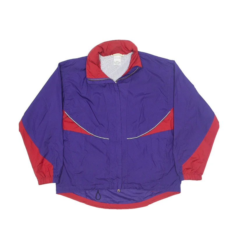 MOVING COMFORT Windbreaker Jacket Purple 90s Colourblock Womens M Cotton Jacket Linen Jacket Terry Jacket MOVING COMFORT Windbreaker Jacket Purple 90s Colourblock Womens M Cotton Jacket Linen Jacket Terry Jacket
