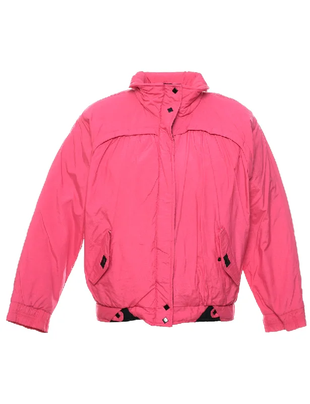 Pink Ski Jacket - M Quilted Jacket Puffer Jacket Insulated Jacket