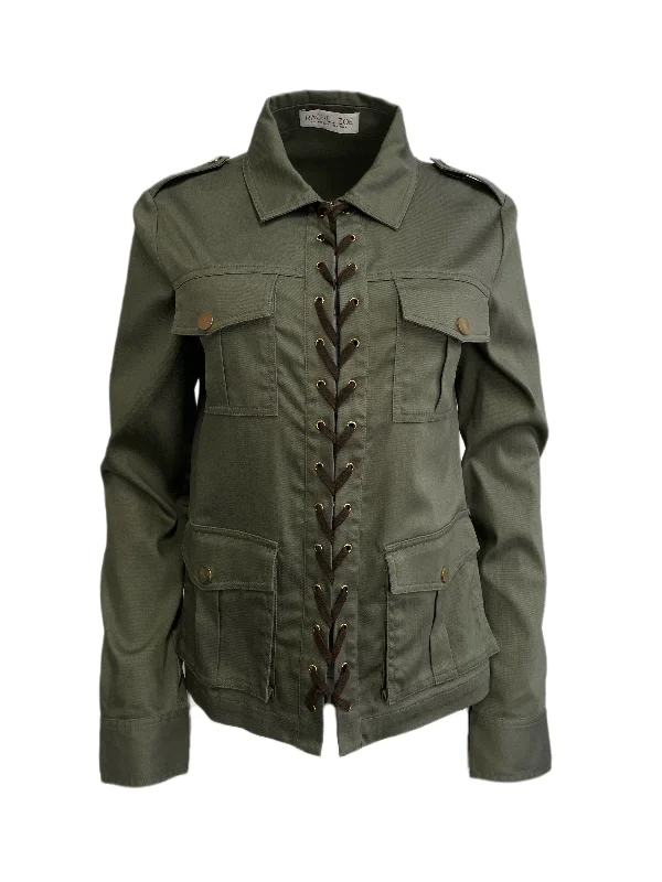 RACHEL ZOE Khaki Button Down 4 Pockets Jacket #103 No Size NWOT Plaid Jacket Tartan Jacket Houndstooth Jacket RACHEL ZOE Khaki Button Down 4 Pockets Jacket #103 No Size NWOT Plaid Jacket Tartan Jacket Houndstooth Jacket