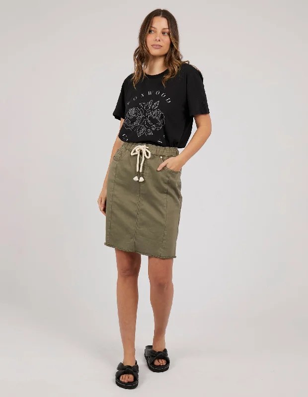 Foxwood Dixie Skirt Khaki modal blend skirt