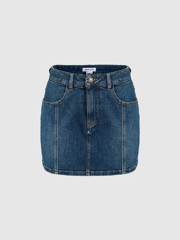 Mini Denim Skirts cotton skirt soft