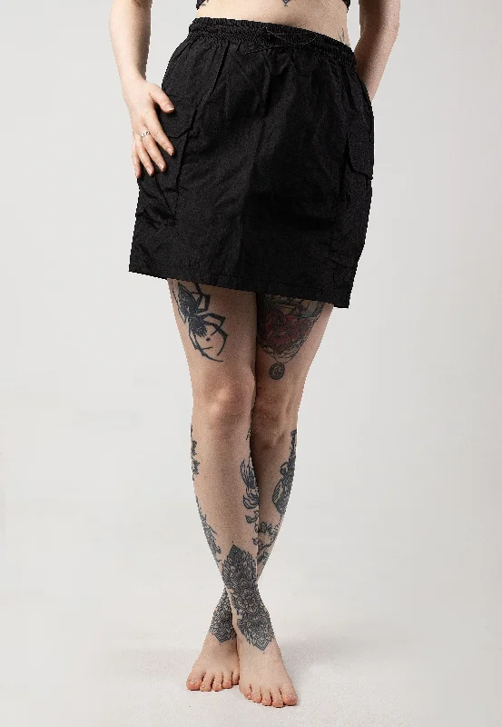 Noisy May - Molly Cargo String Black - Skirt slim fit skirt