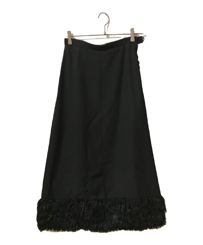 [Pre-owned] tricot COMME des GARCONS skirt TS-08018M leather skirt sleek