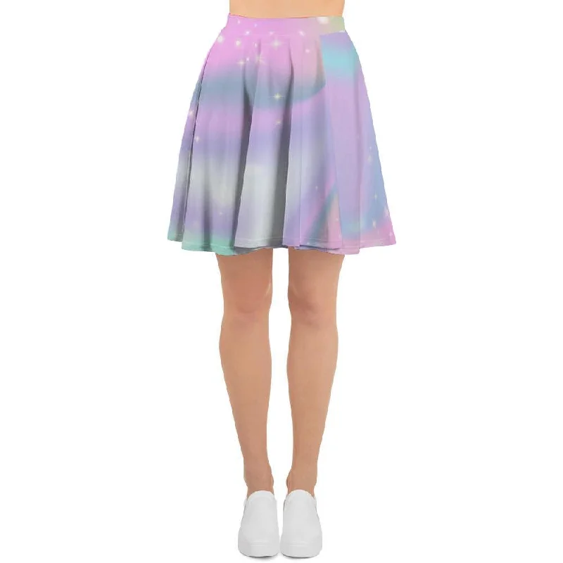 Psychedelic Holographic Women's Skirt denim skirt fashionable