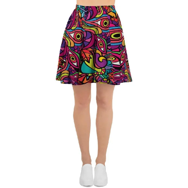 Psychedelic Trippy Eye Women's Skirt mini skirt trendy